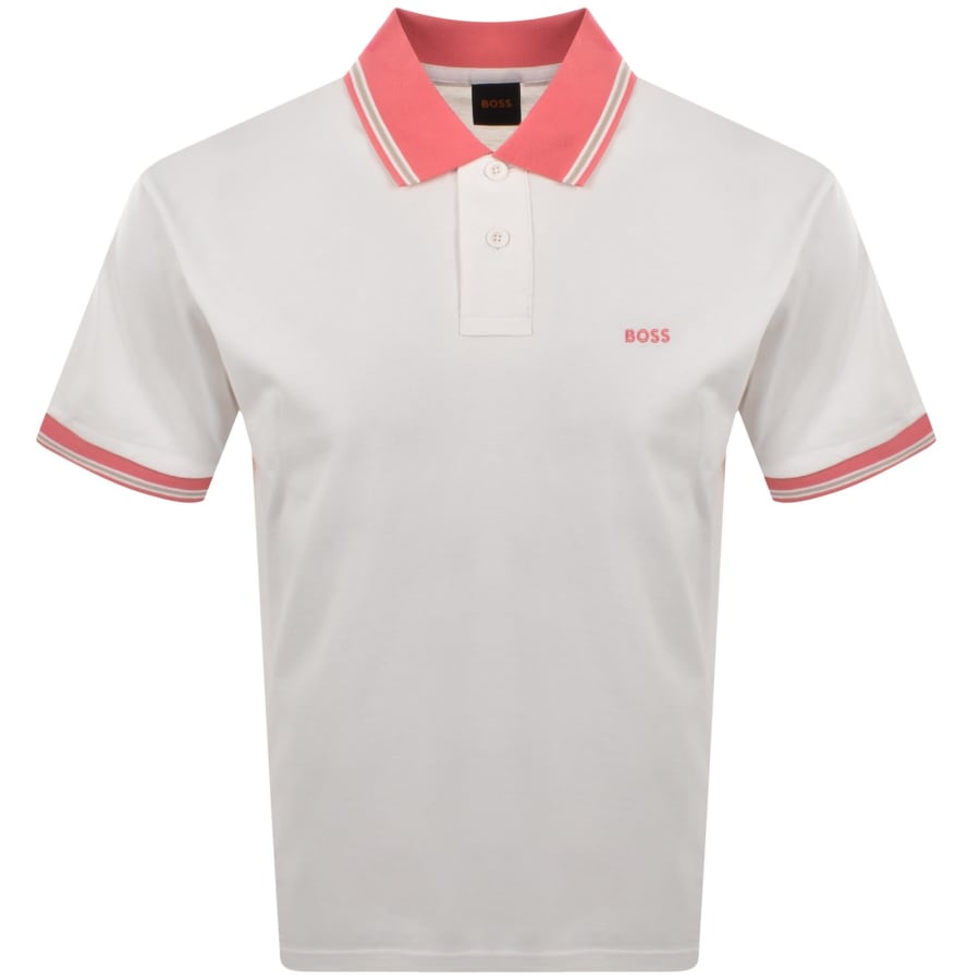 BOSS Blocks Polo Natural White | Mainline Menswear us
